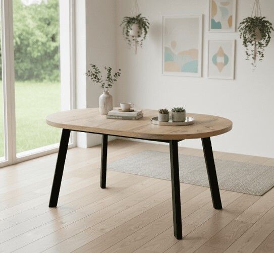 Arvian Extendable Round Dining Table 80-130cm