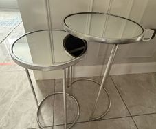 Mirror nest tables