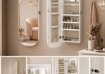 Wall Cabinet with Mirror  curved corners