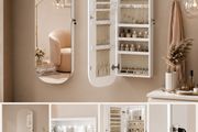Wall Cabinet with Mirror  curved corners