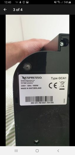 Nespresso machine