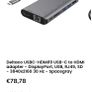 Deltaco USBC-HDMI19 USB-C to HDMI adapter - DisplayPort, USB, RJ45, SD - 3840x2160 30 Hz - Spacegray Image 5