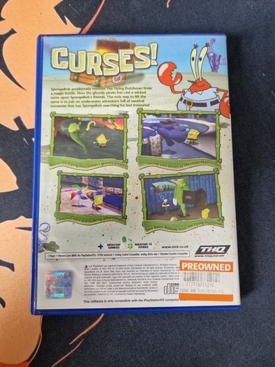 Sponge Bob Squarepants Revenge of the Flying Dutchman PlayStation2 Ps2 Games Original
