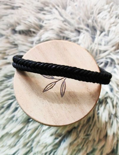 Black Braided Unisex Bracelet