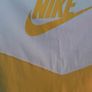 Nike ladies yellow white logo top size L UK16 EU44 Perfect condition Postage included Image 2