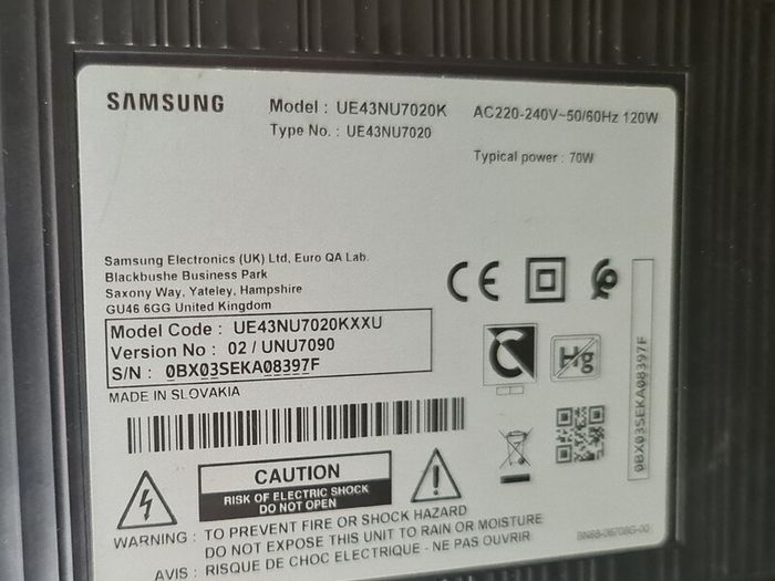 Samsung 43 4K UHD Smart TV  Like New, Perfect Working Order