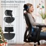 Office Chair, Desk Chair with Adjustable Headrest, Lumbar support and Liftable Armrest, High Back Ergonomic Office Chair, Breathable Mesh Backrest for Comfy, Computer Chair for Home/Office Image 7