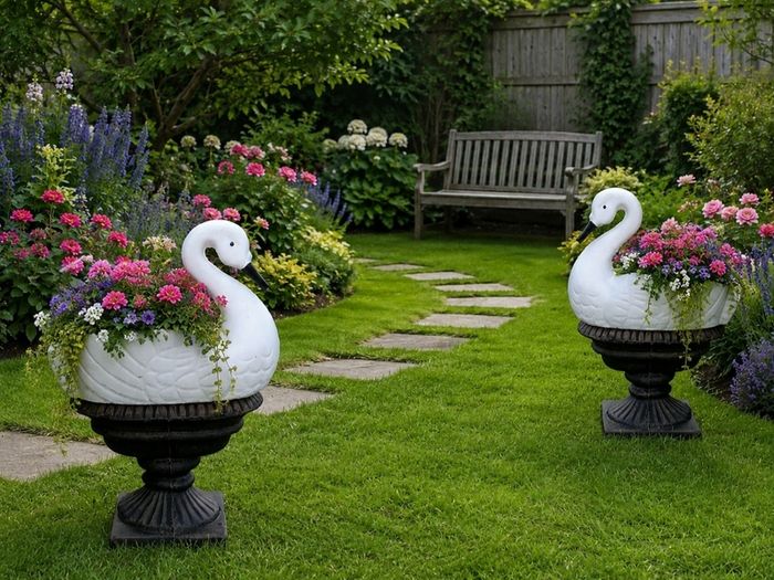 New Concrete Garden Planters