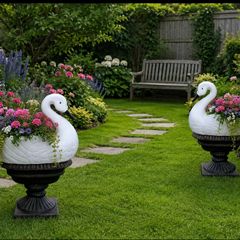New Concrete Garden Planters