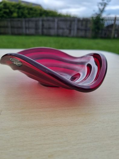 Vintage Italian Murano art glass platter