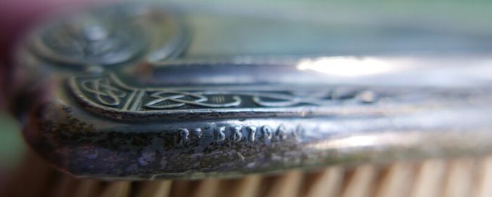 Antique 1800s Sterling Silver Cloth Brush, Art Deco Cloth Brush, 1800s - 97,8g