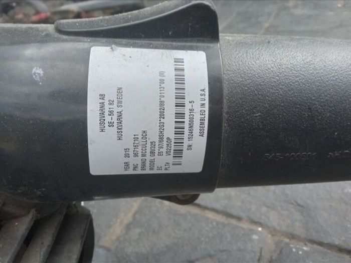 Mcculloch gbv 325leafblower