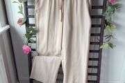 trousers Bnwot cream wide leg trousers with beige side stripe medium