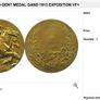 1913 Antique Bronze  Carl Decock medal | 67 grams Image 5