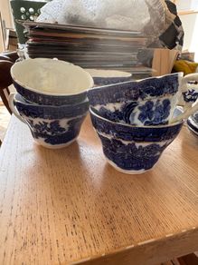 Vintage Blue & White China Tea Set
