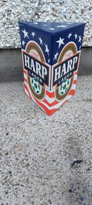 Harp USA world cup 94 ,font hard plastic cover ,hard to come by, collectors item,,price includes post to anywhere in Ireland thank you, see pictures for condition, sold as is,not many around.