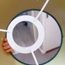 Velvet drum pendant lightshade Image 8