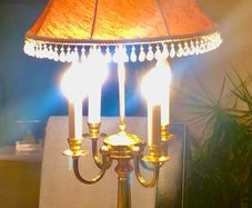 Brass table lamp