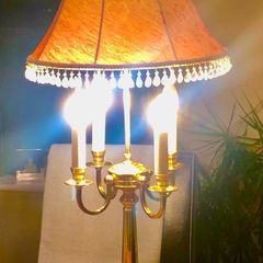 Brass table lamp