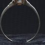 Vintage 9ct Gold London Hallmarked Blue Stone Ring Large Size Image 5