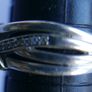 Vintage 9Ct Yellow Gold 375 and Sterling Silver 925 Ring,  Hallmarked 375 - 925  , 3,74g size N1/2 Image 10
