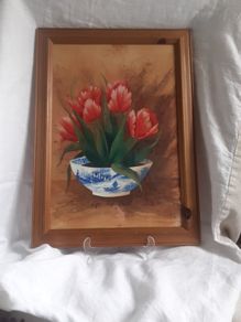 Parrot Tulips Art  Print
