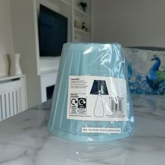 Brand New Duck Egg Pleated Fabric Lamp Shade