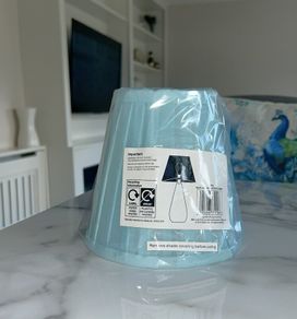 Brand New Duck Egg Pleated Fabric Lamp Shade