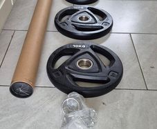 brand new olympic tri grip weight lifting set A