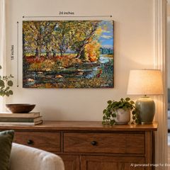 Original Hand-Painted Landscape on Canvas