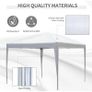 SPRING SALE | 3 x 3m Pop Up Gazebo, No Side Walls, for Parties, Picnic, with Carrying Bag, White Image 4