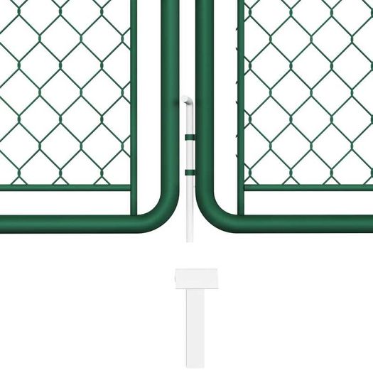 Garden Gate Steel 150x495 cm Green