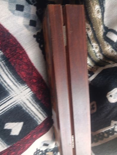 vintage mahogany painted carved box