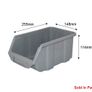 New Grey Stackable Plastic Part Bins / Storage Boxes - Different Sizes Available Image 2
