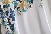 Salsa Jeans floral drape sleeve top Sz M (Fit 12-14UK) - Rrp 69.95 (New)