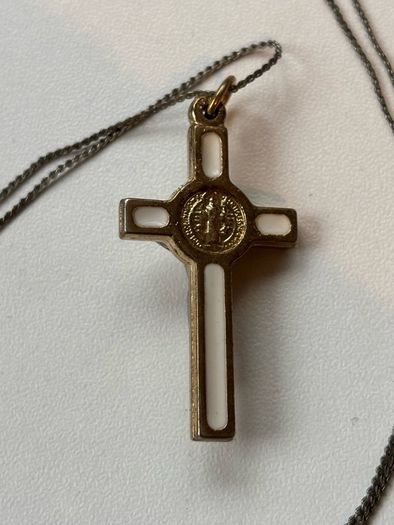 Vintage Necklace with Cross Pendant
