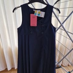 Girls double breasted pinafore size 6-7