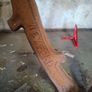 old garden  bench ends with wexford written on them Image 2