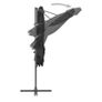 Cantilever Umbrella Cantilever Umbrella with Steel Pole Anthracite 250x250 cm Image 5
