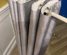 curtains and curtain pole