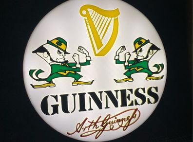 Fighting Irish Guinness Light Box