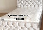 Monaco bedframe crushed velvet