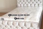 Monaco bedframe crushed velvet