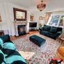 Elegant three piece suite with matching footstool Image 3