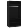 Wardrobe Black 100x50x200 cm Chipboard Image 7