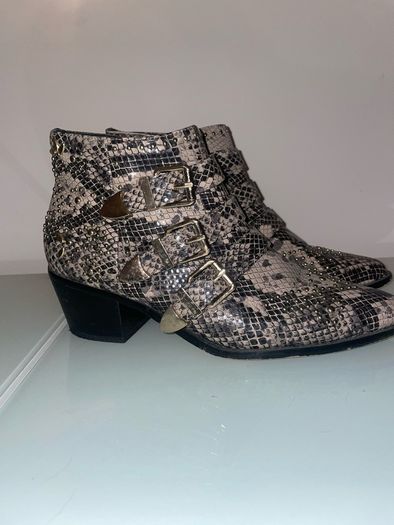 Snakeskin Ankle boots - Size 5