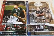 two collectable rugby programmes