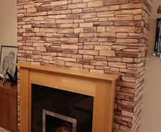 Natural Stone brick Effect 3D PVC Plastic Wall