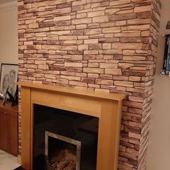 Natural Stone brick Effect 3D PVC Plastic Wall