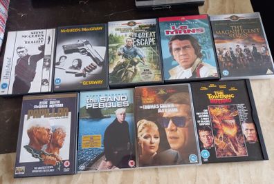 Steve Mcqueen Dvd Bundle Collection Magnificent Seven, Great Escape, Bullitt Etc